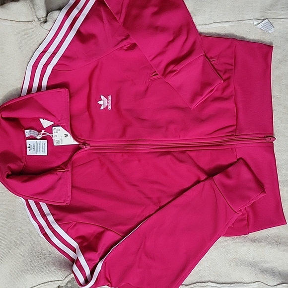 NEW Adidas pink Classic Bold Pink Track Jacket - Picture 2 of 7